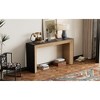 Mirod Elegant Console Table with Fireplace-Inspired Design, Wood Veneer Top, Versatile Entryway, Hallway or Living Room Table - 4 of 4
