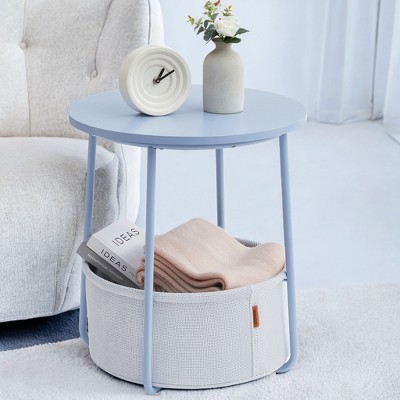 Small Side Table with Storage Round End Tables Living Room Side Tables for Small Spaces Bedroom