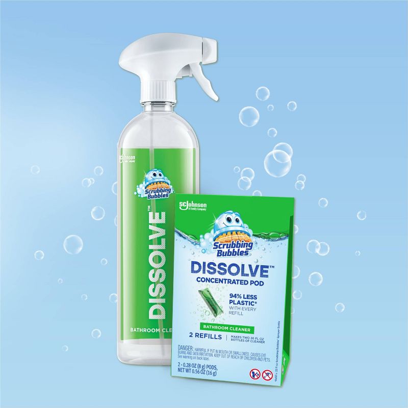Scrubbing Bubbles Dissolve Pods Bathroom Cleaner Starter Kit - 0.28 fl oz/2ct, 3 of 22