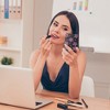 Unique Bargains Women Durable Square Shape Handheld Mirror for Travel Black Purple 1 Pc - 3 of 4
