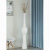 Uniquewise Unique Style Floor Vase for Entryway Dining or Living Room, White Ceramic - 2 of 4