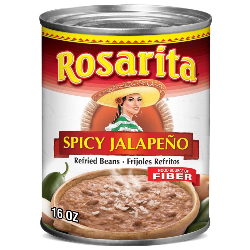 Rosarita Spicy Jalape&#241;o Refried Beans - 16oz, 1 of 5