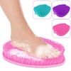 iMountek"Shower Foot Scrubber & Massager Mat for Exfoliation, Circulation & Pain Relief with Anti-Slip Cups"Pink - 2 of 4