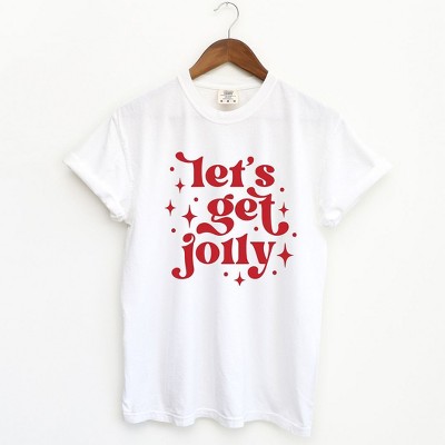 Simply Sage Market Women's Whimsical Let's Get Jolly Short Sleeve Garment Dyed Tee