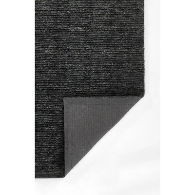 Charcoal Gray Hand-Tufted Wool 5'x8' Rectangular Rug