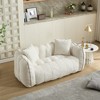OUTSUPPLY Soft Bean Bag Chair for Two, High-Resilience Foam, Square Lounger with Armrests, Chenille Cover for Living Room - 4 of 4