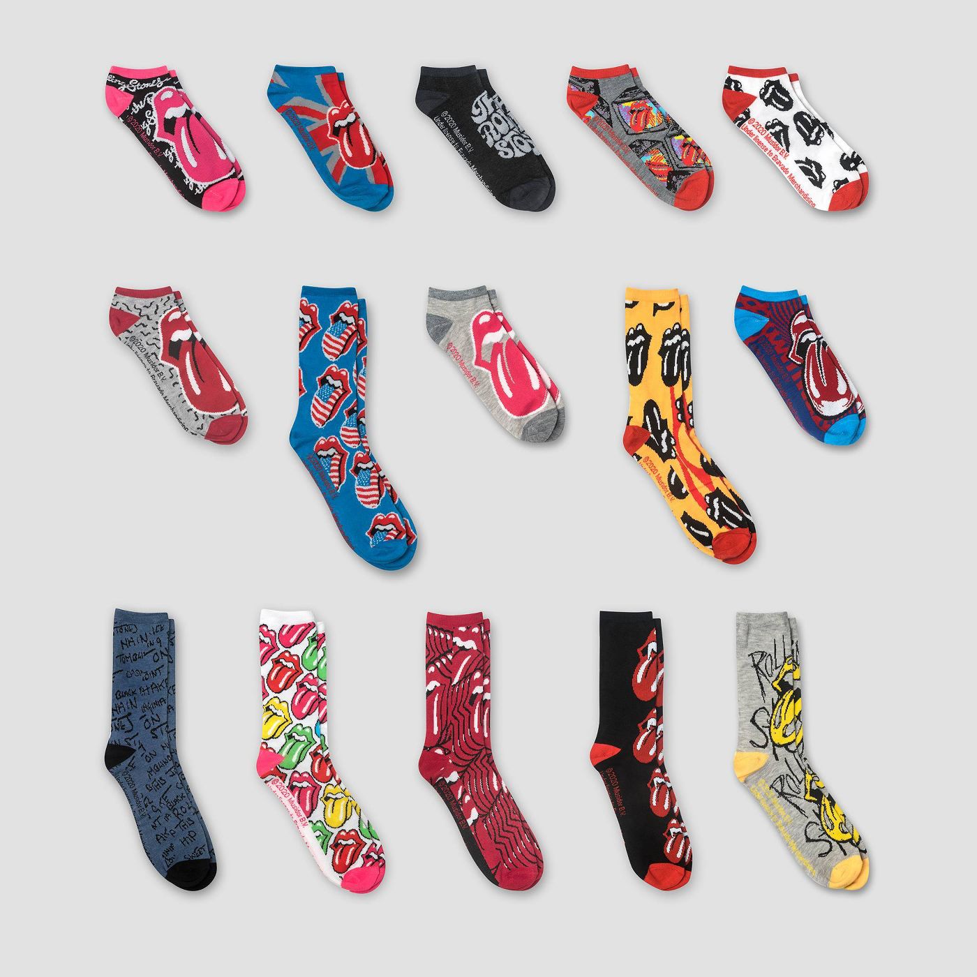 Men's The Rolling Stones 15 Days of Socks Advent Calendar - Assorted Colors One Size - image 1 of 5