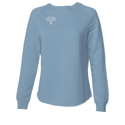 Love All Tennis Womens Courtney Lightweight Wash Sweatshirt