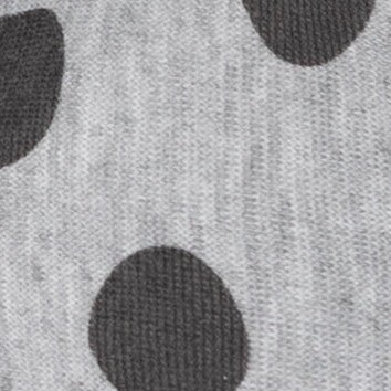 heather gray polka dot