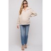 PinkBlush Light Blue Raw Hem Straight Maternity Jeans - 3 of 4