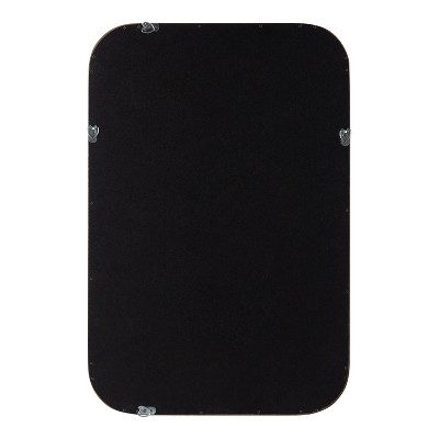 Rustic Brown Solid Poplar Wood 20"x30" Bathroom Vanity Mirror