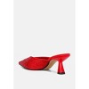 Aldora Rhinestones Embellished Satin Women Mules - 3 of 4