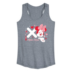 Women's - Disney - Xo Minnie Mouse Graphic Racerback Tank - 1 of 4