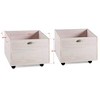 Donco Kids Art & Play Twin Over Twin Dark Grey Bunkbed with Two Junior White Toy Boxes - 3 of 4