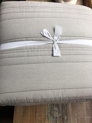 King Whitehills Reversible Quilt & Sham Set Gray - Stone Cottage