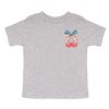 The Juniper Shop Patriotic Cherries Coquette Toddler Short Sleeve Tee - 2 of 4