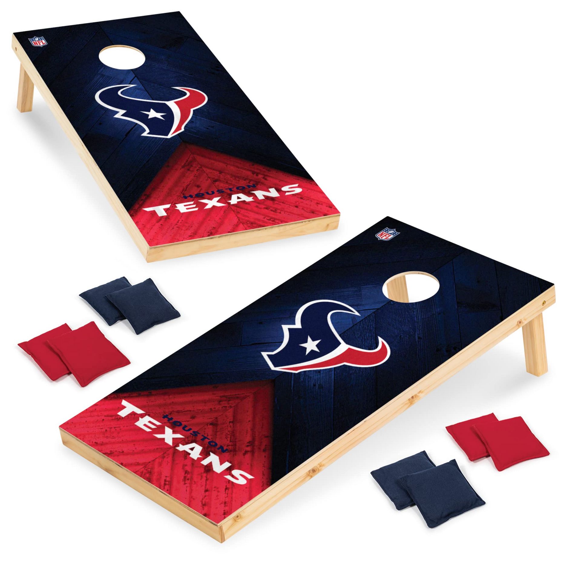 NFL Houston Texans 2'x4' Wood Cornhole Set