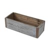 Cheung's Fiorel Rectangular Gray Wood Planter - Small - 2 of 4