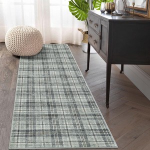 Modern Plaid Living Room Area Rug - 1 of 4