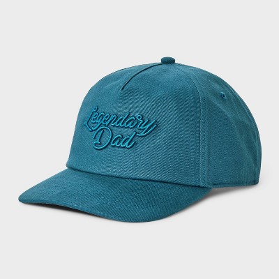 Men's Legendary Dad Baseball Hat - Goodfellow & Co™ Teal Blue