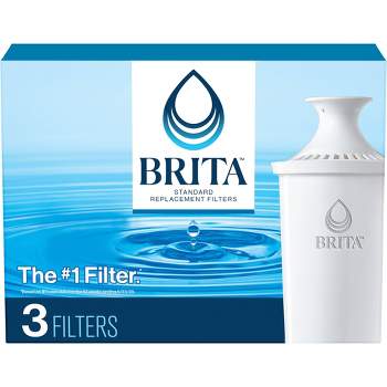  Brita Standard Water Filter, BPA-Free, Replaces 1,800 Plastic  Water Bottles a Year, Lasts Two Months or 40 Gallons, Includes 2 Filters,  Kitchen Essential : Everything Else