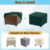Unique Bargains Elastic Living Room Bedroom Square Foot Stool Cover - 4 of 4