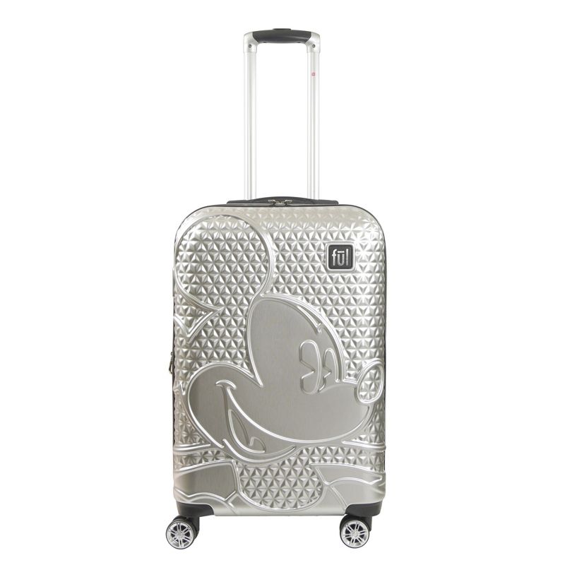 FUL Disney Textured Mickey Mouse 26in Hard Sided Rolling Luggage, 2 of 6
