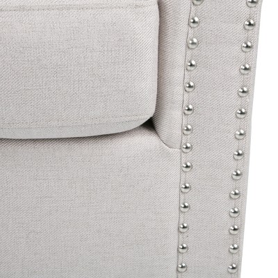 Wheat Elegance Handcrafted Swivel Barrel Club Chair with Nailhead Trim