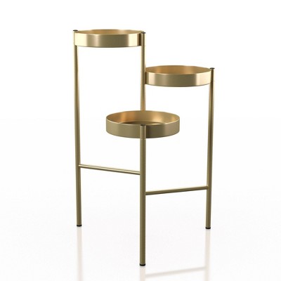 Anse 3 Tier Indoor Plant Stand Gold 
