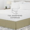 Premium Pleated Dust Ruffle Bed Skirt - Easy Fit - Becky Cameron - 2 of 4