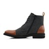 Polar Fox Mens Brooke MPX806061 Lace-up HIgh Top Two-Tone Fashion Dress Boots with Zipper Closure - 4 of 4