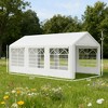 ORRD 10x20 FT White Party Tent, Heavy Duty Wedding Canopy with Waterproof & UV Protection, Large Outdoor Event Shelter for BBQ - 3 of 4