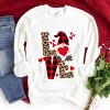 Simply Sage Market Women's Graphic Sweatshirt Leopard Gnome Love - 3 of 4