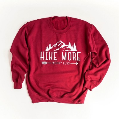 Simply Sage Market Women's Graphic Sweatshirt Hike More Worry Less