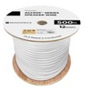 Monoprice Speaker Wire, CL2 Rated, 2-Conductor, 12AWG, 500ft, White - 3 of 4