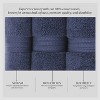 Home Weavers Elegance Essentials 550GSM 100% Cotton Zero Twist Super Absorbent Bath Towel Set - 4 of 4