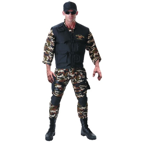 Adult Plus Size Men's Seal Team Army Costume main image 0