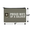 U.S. Army Proud Wife Of A Soldier Makeup Cosmetic Bag Organizer Pouch - 4 of 4