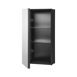 VEVOR Medicine Cabinet, 14 x 24 inches, Medicine Cabinet for Bathroom with Mirror,  Aluminum Frame Bathroom Wall Cabinet, Black - 1 of 4