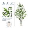 5 ft Artificial Eucalyptus Tree, Olive Tree, Artificial Plants Indoor, Suitable for Home Living Room, Slender Leaves, Fake Artificial Plant with Pot - 3 of 4