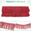 Unique Bargains Polyester Boho Durable Multipurpose Curtain Fringe Trim 2.4 Inch 1 Pc - 2 of 4