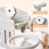 8 in 1 Toddler Slide Playset, Toddler Indoor Playground with Slide, Climber, Tunnel, Basketball Hoop, Toy Storage and Telescope for Kids 1-3 - 3 of 4