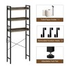 Greenstell 3-Tier Over-The-Toilet Storage Rack - Freestanding Organizer with Adjustable Shelf, Space-Saving Shelves, Gray - 4 of 4