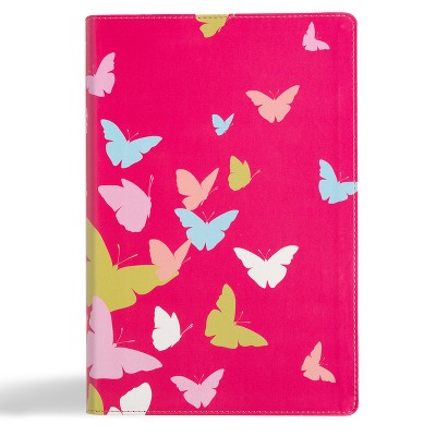 KJV One Big Story Bible, Pink Leathertouch - by  Holman Bible Publishers (Leather Bound)