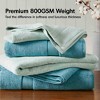 BAGOKIE 8pc 800GSM Cotton Towel Set - 2 of 4