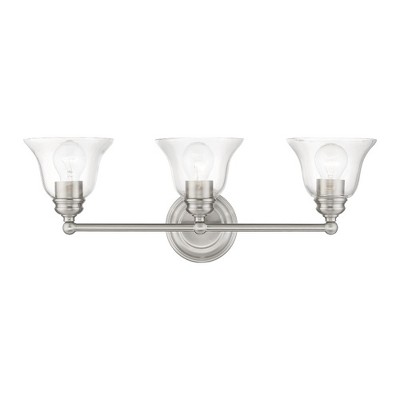 Livex Lighting Moreland 3 - Light Vanity in  Brushed Nickel
