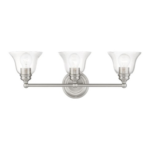 Livex Lighting Moreland 3 - Light Vanity In Brushed Nickel : Target