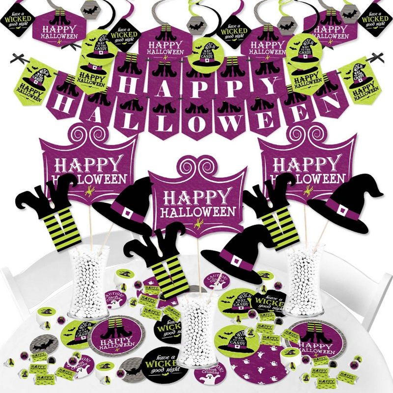 Big Dot of Happiness Happy Halloween - Witch Party Supplies - Banner Decoration Kit - Fundle Bundle, 1 of 9