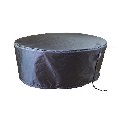 Summerset Shield Gold 2-Layer Polyester Fabric Outdoor Dining Set Round Cover, Charcoal Grey