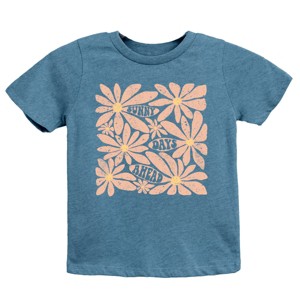 The Juniper Shop Sunny Days Ahead Daisies Youth Short Sleeve Tee - S - Teal - 1 of 4